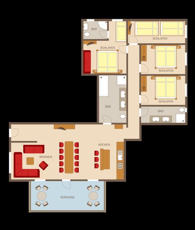 Ferienanlage Hechenbergerhof Bichlbach Habitación foto